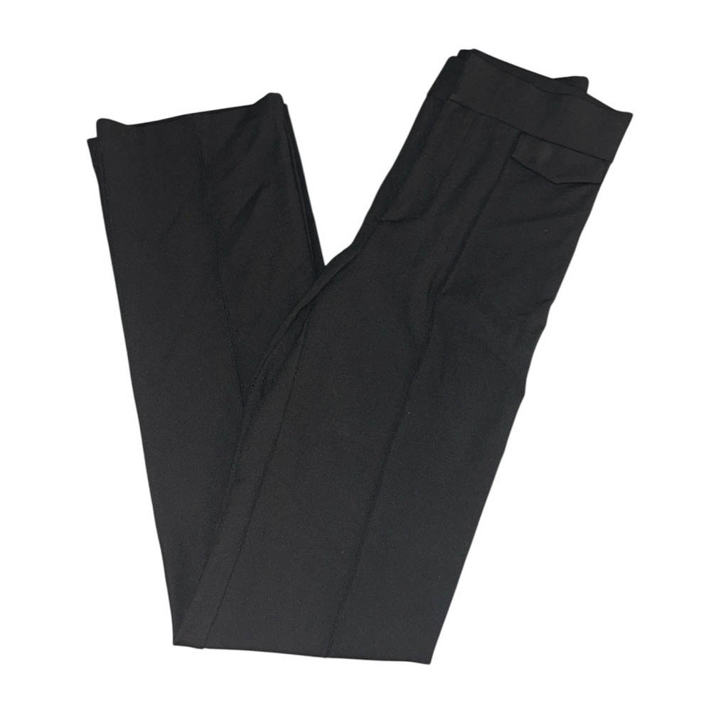 Zara Women's Black Straight Leg Pleated Suit Pants